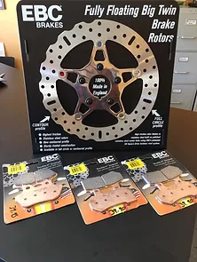 EBC replacement brake disks available at 701 Cycle Repair Conway, SC & Myrtle Beach